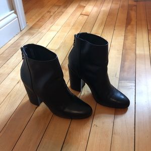 Steve Madden Black Heel Booties